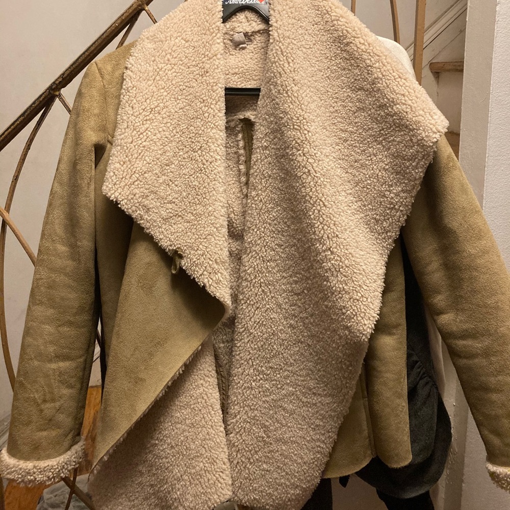 Urban outfitters 70s shearling suede coat